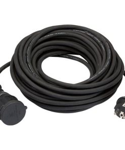 LUX Produžni kabel 15 m Crna H05RR-F 3G1,5