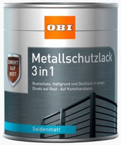 OBI metalni zaštitni lak 3u1 bijela svila mat 750 ml