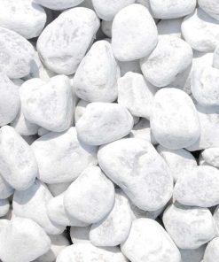 Scherf mramorni ukrasni oblutak Carrara bijela 40-60 mm 25 kg