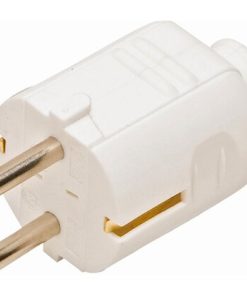 Utikač šuko PVC bijeli