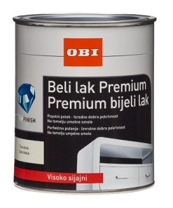 OBI Premium lak čisti bijeli visoki sjaj 750 ml