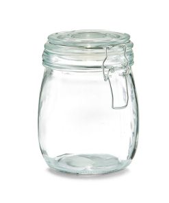 Staklena zdjela sa klip zatvaračem 750 ml Ø11x14 cm