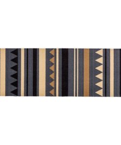 Prostirka Miabella 50 x 150 cm Streifen Grau-Braun