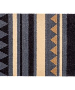 Prostirka Miabella 50 x 70 cm Streifen Grau-Braun