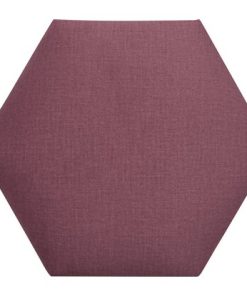 Zidni tekstilni panel 30 cm x 30 cm Berry Velvet šestougao
