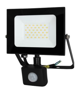 LED reflektor 30W s detektorom pokreta IP44 crni