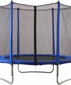 Trampolina sa plavom sigurnosnom mrežom 244 cm