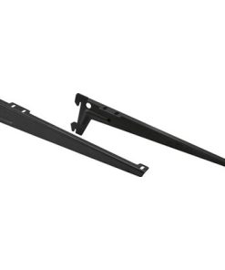 Metalni set nosača 1 red 28 cm crni