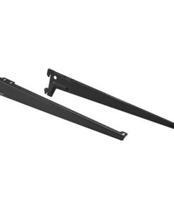 Metalni set nosača 1 red 38 cm crni