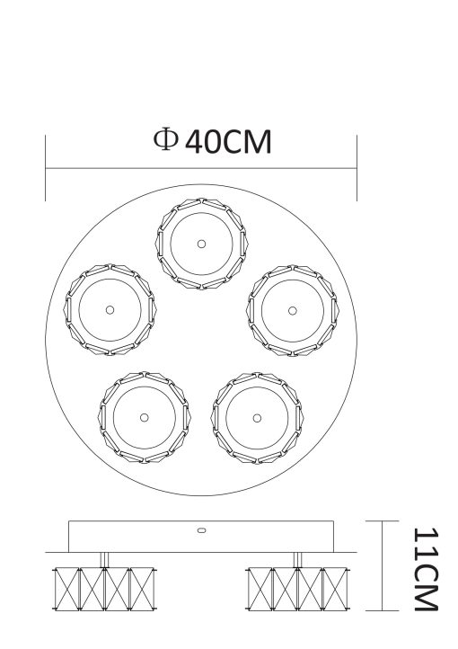 Plafonjera AMUR 5xLED - Image 2
