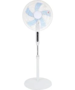 Samostojeći ventilator s daljinskim upravljačem, bijeli, 40 x 135 cm