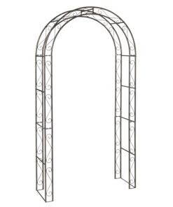 Metalni luk za ruže crno zlatni 230x120x40cm