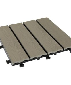Podna obloga WPC Click Tile siva 30×30 cm