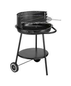 Okrugli roštilj na ugljen 82,5 cm x 60 cm x 51,5 cm Crni