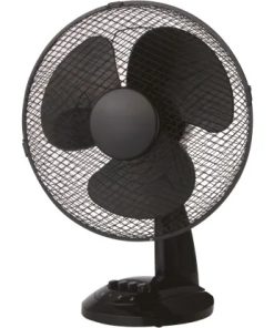 Stolni ventilator, crni, promjer 30 cm