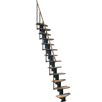 Minka Quatro Black stepeniste za visinu stropa 298 cm